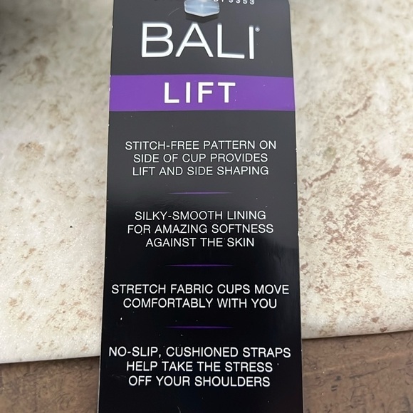 Bali Black Lift Bra Side Shaping Size 34C NWT ❤️ - Picture 6 of 8